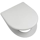  Gala - Asiento extraible metropol liso para inodoro blanco