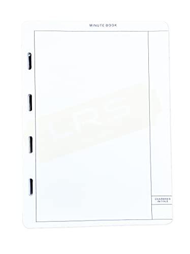 Image of LRS Binder Minutes Sheet White Paper - 120 GSM Paper inchCapsule Cut inch - A4 Size - Can be easily printed in any A4 Size Printer - Used for Companies Act and other Societies (500 Sheets)
