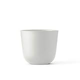 auch für Terrasse und Garten Menu Blumentopf/Pflanztopf, Metall, weiß, 23 x 23 x 17 cm