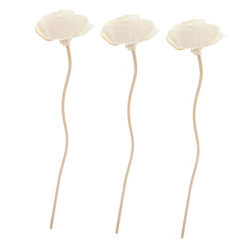 3pcs Aroma Diffuser Sticks Elegant Wooden Reeds for Essential Oil Diffusers Decorative Aromatherapy Accessories for Home Office for Bedrooms Living Rooms More