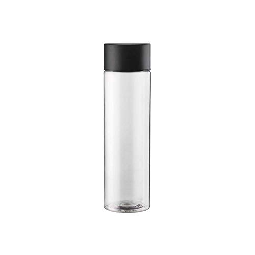 Got Dragon 1-Pack Empty Plastic Juice Bottles with Caps - Reusable 400ml Durable Water Bottles Great for Sensory Crafts and Smoothies Black Lids
