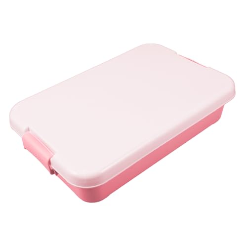 Toddmomy Caja de Arena de Plástico Portátil con Tapa Arenero Pequeño para Juguetes Infantiles Caja de Almacenamiento Resistente para Actividades al Aire Organizador Divertido para Arena