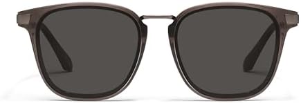QUAY - Men's Sunglasses, Oversized Rounded Shades, UV Protected Lenses (Weekender, Matte Black/Black Polarized)