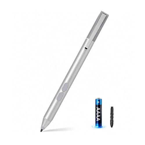 Stylus Pen for Microsoft Surface (300-Day Battery Life), Surface Pro 11/10/9/8/7/6/5/4/3, Go 1-4, Book 1-3, Laptop 1-6, Studio 1-2 with Side Button, Palm Rejection, Smooth Writing for Students&Doers