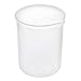 YOKIVE 1 Pcs PP Plastic Graduated Beaker, Laboratory Use | Liquid Measuring Cup, Great for Lab, Kitchen, Daily Use (Clear White, 250ML)