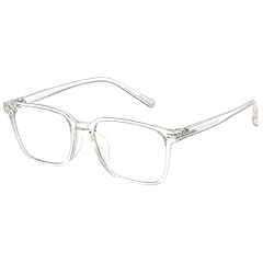 Transparent White Frame Transparent Lens