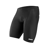 Raida Men Cycling Shorts | Gel Padded | Compression | Moisture Wicking (L) Black