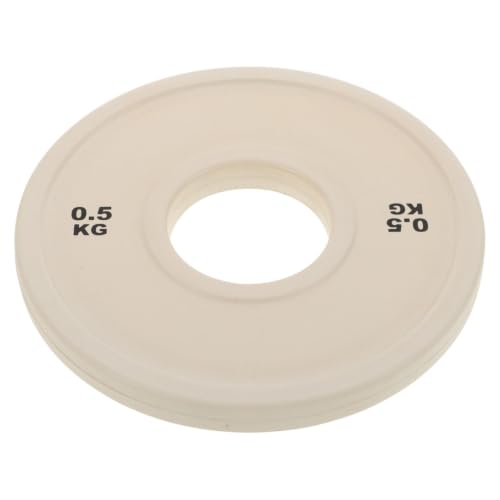 SHINEOFI Fractional Plate Rubber Weight Plate 0.5kg Rubber Lightweight Easy-to-use Weight Lifting Equipment for Home Gym, Deadlifts and Squats