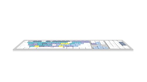 Image of Logickeyboard 'Slimline' Designed for Editing in Blackmagic's Davinci Resolve on Mac • p /n LKB-RESC-CWMU-US
