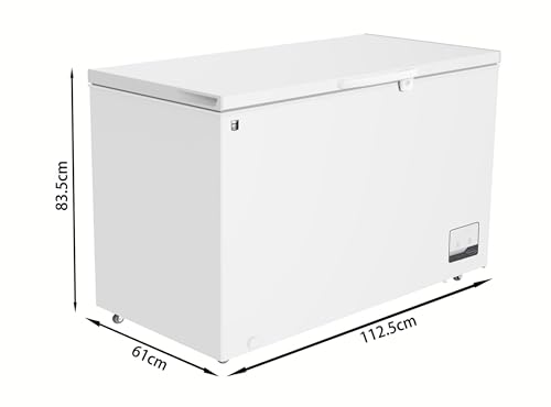 Foto von METRO Professional Gefriertruhe GHF2300, 300 L, 95 W, Tiefkühltruhe, 1 Korb, Türschloss, Temperaturalarm, Rollen, Weiß