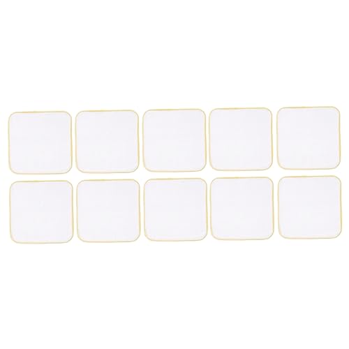 10Pcs Large Yellow Double Gauze Towels Multifunctional Nursing Cloths Small Handkerchiefs Absorbing Drool Towels for Boy Girl