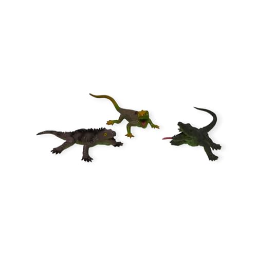Image of Small Kids Sea & Wild Animal Toys Sets for Fun, Educational, Spark Imagination and Learning (Multi Choice Sets) (Reptiles Animals) 12pcs
