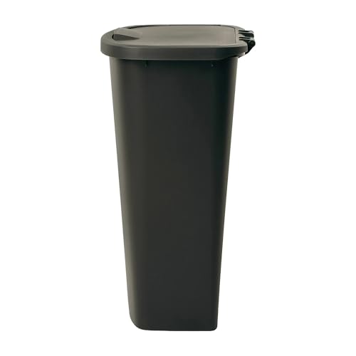 Caneca de basura rectangular 11 gal plástico con tapa elevable miniatura 6