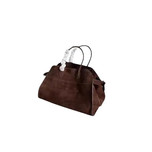 Sac fourre-tout en daim grande capacité pour femme avec bandoulière et sac à main