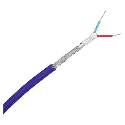 JAVEX DMX Wire [Tinned OFC 99.9%, 100% Shielding] 24 Gauge, 20 * 0.12mm x 2 Cores Tinned OFC Cable for Professional Stage/Concert/Studio/Musician Instrumental Set-up [30.5FT/100 Meter] Cover