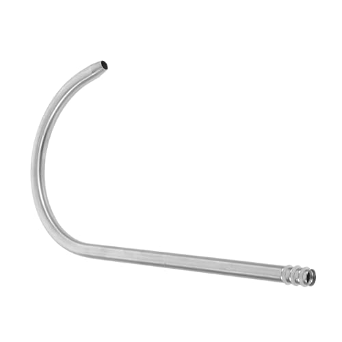 jojofuny Bec de Robinet Cuisine en Acier Inoxydable 0,9 Cm Bec Coudé en Col de Cygne pour Évier Accessoire de Plomberie Solide pour Usage Professionnel et Domestique