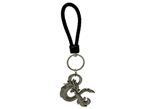 CYPBRANDS- D & D Portachiavi in Metallo Giocattolo, Colore Argento, Estandar, KR-01-DD