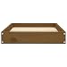 vidaXL Hundebett Honigbraun 61,5x49x9cm Massivholz Kiefer Hundekorb Hundesofa