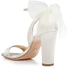 Badgley Mischka Women's Kim Mesh Bow Block Heel