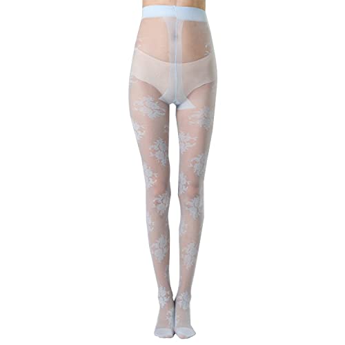 Image of Sahabowi Women Tights, Sheer High Waist Pantyhose, Vintage Control Top Stockings, Siwa7