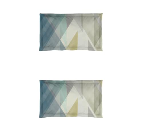 Image of D'Decor Live Beautiful Atlas Abstract 144 TC Double Bedsheet Set with Two Pillow Covers - Multi Coloured