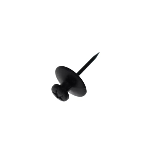 Image of Double Headed Picture Hangers Nails,TTZEZE Zinc Alloy Small Head Hanging Nail,Decorative Nail Push Pins,Small Head Hanging Photo Hook Thumb Tacks Black 30PCS