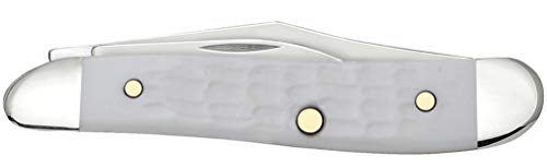 Image of Case WR XX Pocket Knife Sparxx White Jigged Synthetic Peanut Item #60188 - (6220 SS) - Length Closed: 2 7 /8 Inches