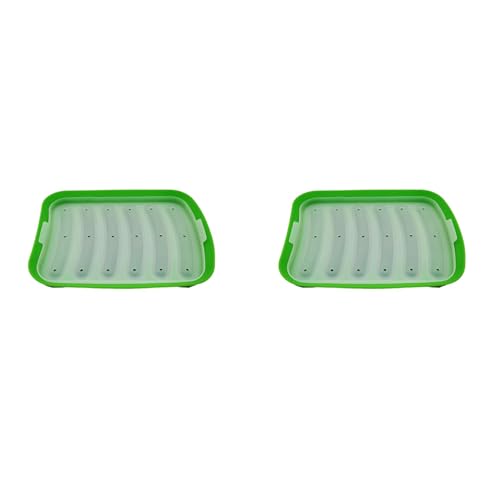 Booso 2X MáQuina de Salchichas Verde-6 en 1, Molde DIY para Hacer Perritos Calientes, Molde de Silicona para JamóN Hecho A Mano, MáQuina de Alimentos, Utensilios de Cocina