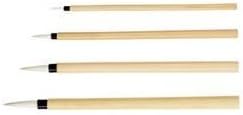 Princeton Artist Brush Co. Bamboo Series 2150 - Bamboo Painting Brush - Short Handle Round Brush Size 4 - Natural Hair Calligraphy Brush for Watercolor and Ink - Single Ink Brush for Sumi Painting