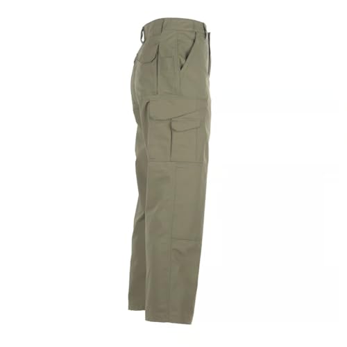 Tru-Spec 24-7 Original Tactical Pants - Water-Resistant Ripstop Cargo Work Pants for Men, Concealed Carry & Knee Pad Openings - Le Green - 32W x 37L