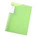 FSXZM A5 Ordner Notebook Nachfüllpackungen PP Notebook Schutz Loch Ringbuch Ordner Notebook Hülle Nachfüllbar für Tagebuch, Büro, Zuhause, Schule,Grün