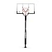 Silverback 60" In-Ground Basketball Hoop with Adjustable-Height Tempered Glass Backboard and Pro-Style Breakaway Rim