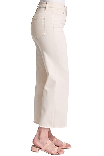 RFM Chloe High Rise Frayed Hem Wide Leg Pants - Stretch Denim with Tummy Control - Size Inclusive (00-24 Plus Size Jeans)2
