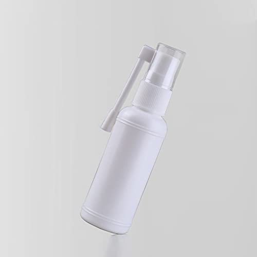 FSSTUD 5 Pcs 30 ml Plastic Throat Spray Bottles Vials Refillable Empty Oral Sprayer Nasal Spray Pump Bottles Fine Mist Atomizers with 360 Degree Rotation Rod for Travel Home Use