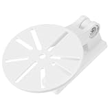 ELEOUTI No Drill Universal Security Camera Wall Mount Bracket Adjustable Angle White Corner Mount for Home Cctv Dome Cameras Compatible with Adhesive Installation