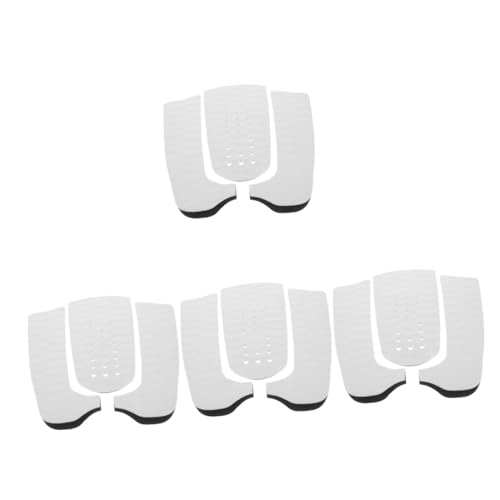 Mipcase 4sets Surfboard Traction Pads Non- Surfboard Deck Grip Mats for Easy Installation and Replacement Water Resistant and Tear Resistant for All and Fun Boards