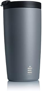 Hydrate Travel Mugs, Reusable Coffee Cups with Leak-Proof Lid, Multiple Colours, Stainless Steel Thermal Vacuum Mug for Hot and Cold, Insulated, Easy-Clean 500ml (Nardo Grey)