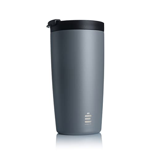 HYDRATE Travel Mugs, Reusable Coffee Cup Travel with Leak-Proof Lid, Multiple Colours, Stainless Steel Thermal Vacuum Coffee Mug for Hot and Cold, Insulated, Easy-Clean 340ml (Nardo Grey) HYDRATE Travel Mugs, Reusable Coffee Cup Travel with Leak-Proof Lid, Multiple Colours, Stainless Steel Thermal Vacuum Coffee Mug for Hot and Cold, Insulated, Easy-Clean 340ml (Nardo Grey)