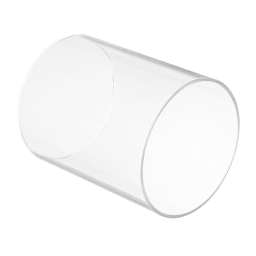 Cabilock Bougeoir Cylindrique en Verre sans Fond Coupe-Vent 10 X 10 Cm Décoration Dintérieur