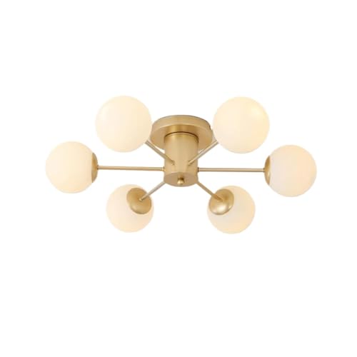 Plafonnier bulle en verre blanc pour illuminer votre salle à manger