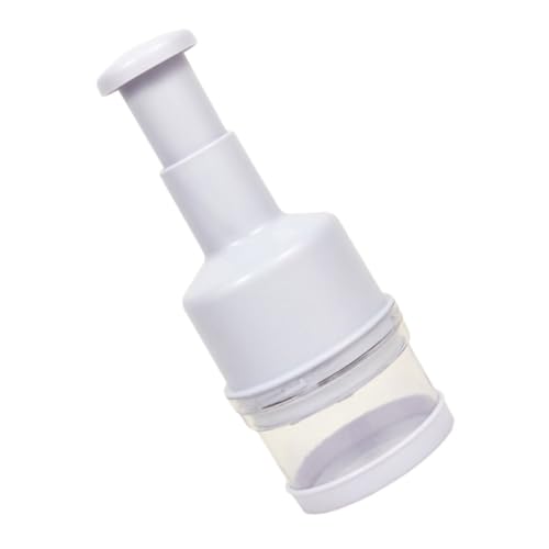 PartyKindom 1pezzi Affettaverdure Portatile Bianco Tritatutto Multiuso Per Aglio Noci e Verdure Facile Da Pulire e Riporre Utensile Da Cucina Compatto Per Casa e Viaggio