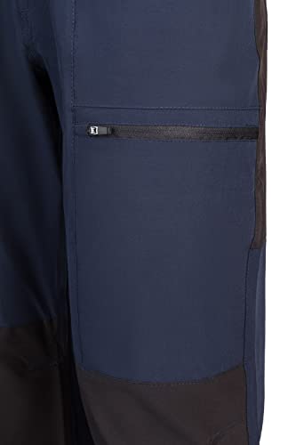 Velilla 103022S; Pantalone Trekking Multitasche; Blu Navy E Nero; Taglia M - 7