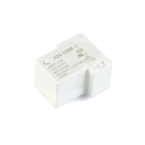 Relé HF105F de 12V y 30A con 4 pines para circuitos de 250VAC 4