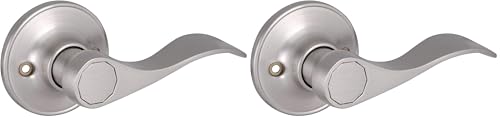 Image of Design House 700609 Springdale Dummy Door Lever Satin Nickel (Pack of 2)
