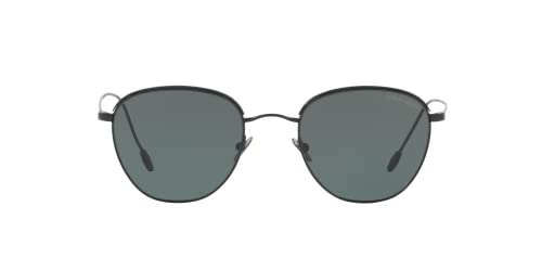 Giorgio Armani Sunglasses Black Frame, Green Classic G-15 Lenses, 51MM3