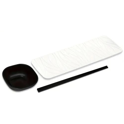 Uclac Set di 3 piatti da sushi in stile giapponese, piatti per sushi, piatti da dessert per servire sushi, regalo per l'inaugurazione della casa