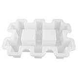 FONDOTIN Plastik Ziegel Schablone Vielseitige Beton Gießform für Pflastersteine Balkon Garten Robuste Hohlrechteck Beton Form für Dekorative Ziegel Blumenbeete