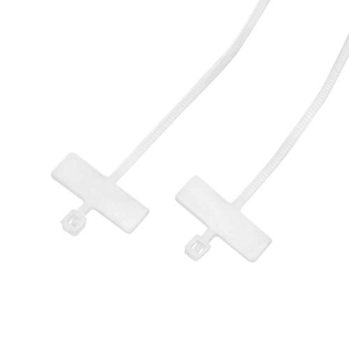 Logilink Cable Ties with Labelling Field Pack of 100 100 x 2.5 mm Tensile Strength up to 8 kg White