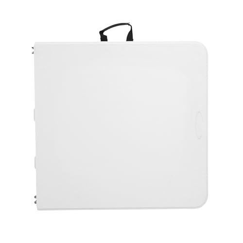 Table pliante de hauteur réglable 122 cm avec plateau robuste pliable blanc - 8
