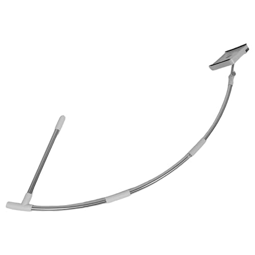 ANDRESLAD Limpiacristales Doble Cara 13 M con Mango Ergonómico Antideslizante Escobilla de Goma para Ventanas de Vidrio y Cepillo para Limpiar Vidrios Herramienta para Limpiar Ventanas